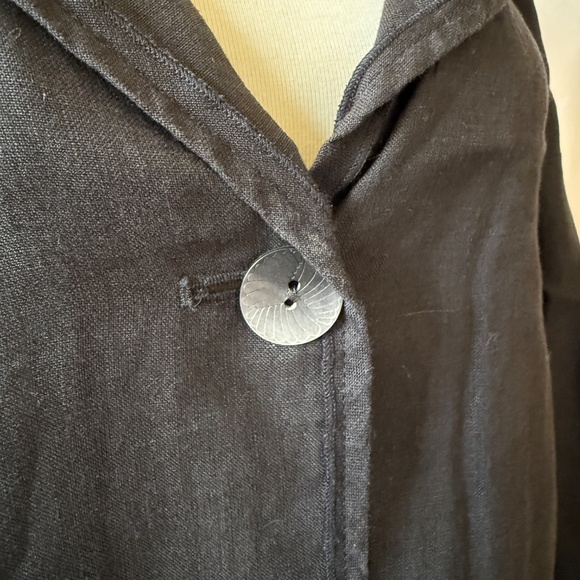 J JILL LINEN BLAZER JACKET TOPPER CAPSULE WARDROBE BREATHABLE NATURAL FIBER LG - Picture 6 of 13